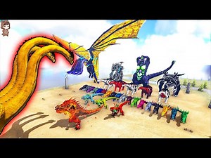 King Ghidorah VS Mod Dinosaurs| ARK Mod Battle Ep.308