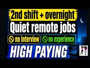 Educational Guide: 2nd Shift & Overnight Remote Jobs You Can Apply To (Beginner-Friendly Options)