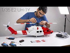 The Most Advanced RC Heli Goosky? E2 UH 1Y Unboxing & Maiden Flight | ‪@RTRHOBBYJP_Japan_official‬