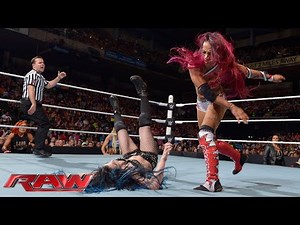 WWE RAW Sasha Banks Vs Paige September 7, 2015