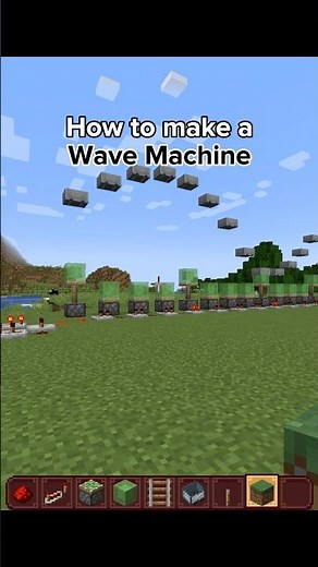 How to make a Wave Machine 🤯🤯 #minecraft #minecraftmemes #minecraftbuilding
