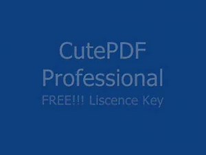 CutePDF Professional [Free Liscence Key]