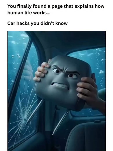 If a car goes underwater, the metal prongs on a headrest can be used as a tool. follow for more tips #titok #fyp