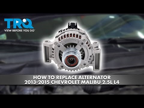 How to Replace Alternator 2013-2015 Chevrolet Malibu 2.5L L4