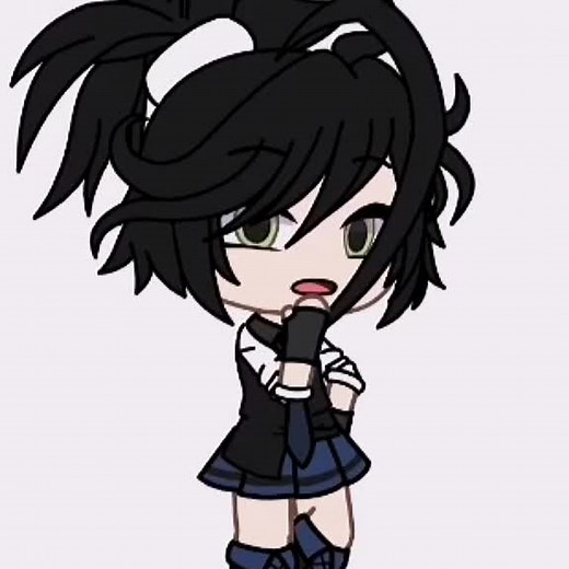 Gacha Life Character Showcase: Black Hair Animation
