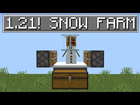Minecraft BEST Snow Farm in Bedrock Edition 1.21 (MCPE/Xbox/PS4/Nintendo Switch/Windows10)