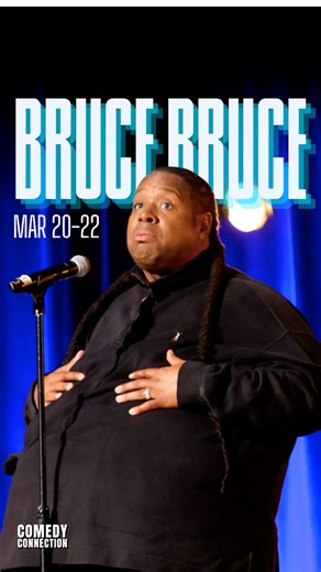 Bruce Bruce live this week 😎🔥 Comfortable on the mic, in full control, talking like he’s at the family cookout and somehow killing the whole room. Secure your tickets while you can. 📸 @brucebruce 🗓 MAR 20-22 📍 Comedy Connection 🎟️ https://vist.ly/4v3v4 #comedian #standupcomedy #comedyshow #standupcomedian