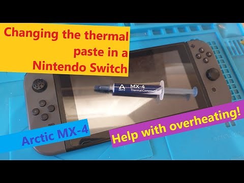 Changing the Nintendo Switch thermal paste