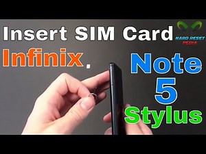Infinix Note 5 Stylus Insert The SIM Card