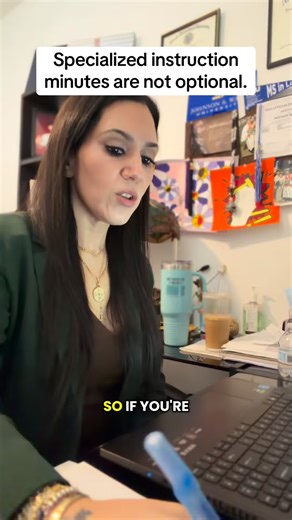 Your Education Advocates on Instagram: "Specialized instruction minutes are not optional. If a student is consistently picked up late from class or pulled early for another activity, those minutes are being lost, and that time is legally tied to the student’s goals and progress. Once or twice due to an unavoidable issue is understandable. A pattern is not. When this happens repeatedly, the student is being denied the instruction they’re entitled to, and the impact shows up in stalled progress an