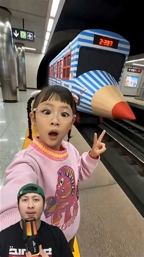 LET'S RIDE THE PENCIL TRAIN‼️🤯😱@nishadytfacts #remix #dubbing #trending