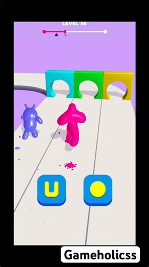 Blob Shifter 3D | Level 56 | Gameholicss #shortgame #gaming #shortsfeed #gaming #gameplay #shlp