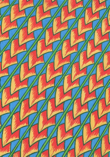 Polynesian Inspired Pattern Kit – Unaunahi Fish Scale Design, Hand Drawn Printable for Coloring, Fabric & Creative Projects. - Etsy