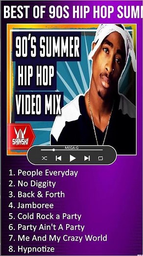 Best of 90s Hip Hop Summer Hits Clean Video Mix - Dj Shinski [2 pac, Notorious BIG, Snoop #shorts