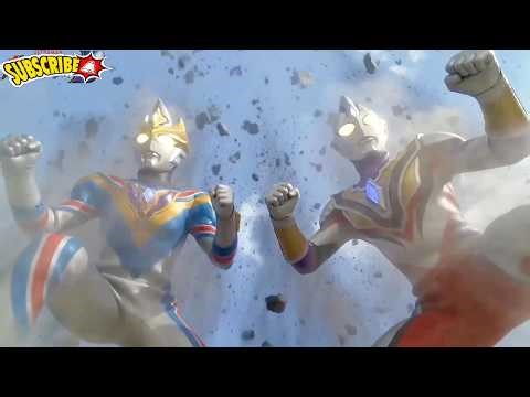 Ultraman Decker vs Ultraman Trigger (versi AI)