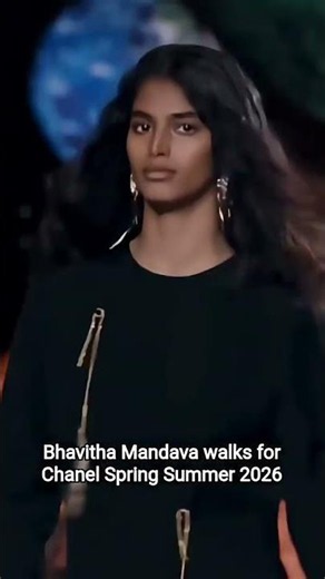 Bhavitha Mandava Makes Debut for Chanel Spring Summer 2026 Runway by Matthieu Blazy