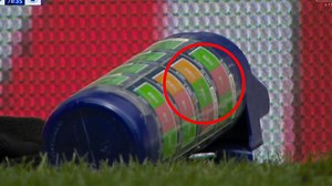 Sky Sports cameras capture Pickford's water bottle cheat sheet before pen save