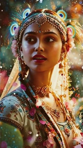 Radha Rani 🙏❤️✨ #ai #love #hindugod #animation #status #bhaktistatus #radheradhe #song