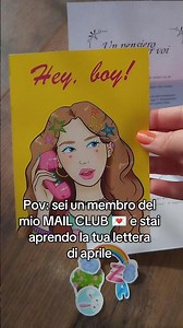 Cosa contiene la lettera? 💌😝 Più info👇🏼#mailclub