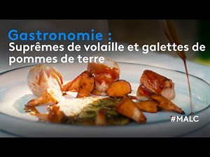 Gastronomy: poultry and potato pancakes