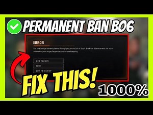 How to Remove Permanent Ban in COD Black Ops 6 | Unban Yourself in COD Black Ops 6 | 100% WORKING!