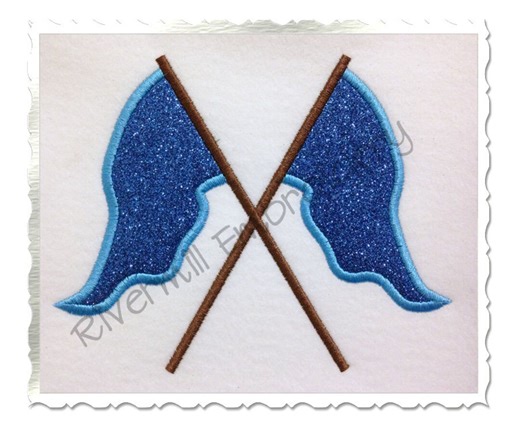 Color Guard Flags Applique Machine Embroidery Design - 5 Sizes - Instant Download PES DST Digital File Rivermill Embroidery - Etsy