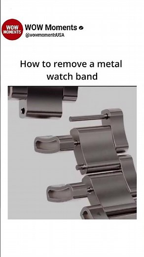 How to remove a metal watch band
