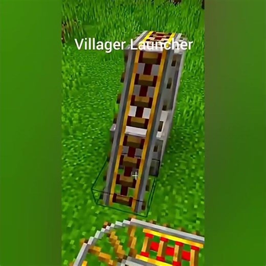 The ultimate Villager Launcher! 🚀 #minecraft #shorts