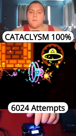Live: Cataclysm 100%!!!! | 6024 attempts, less than 24 hours #geometrydash #gd #gaming #fyp