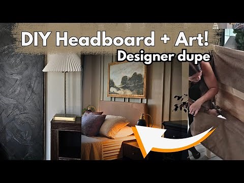 DIY Room Makeover: From Boring to Beautiful | Headboard, Art & Budget-Friendly styling.