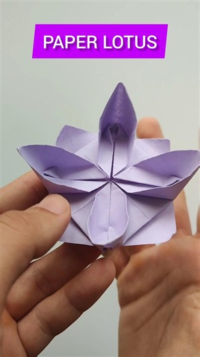 Easy Origami Paper Lotus | How to Make a Paper Lotus Flower Step by Step #origami #paper