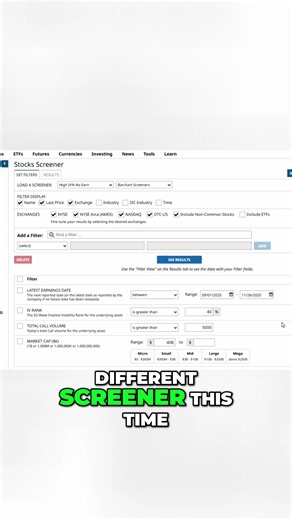 #screener #options #trading
