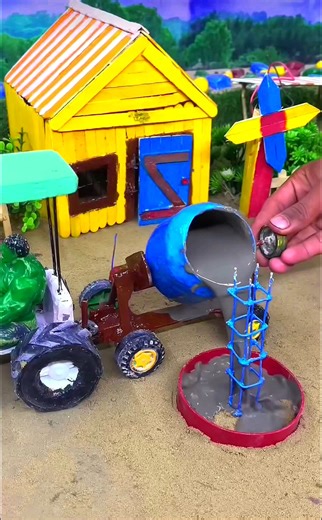 diy mini construction machine science project | diy tractor video | #shorts #youtubeshorts