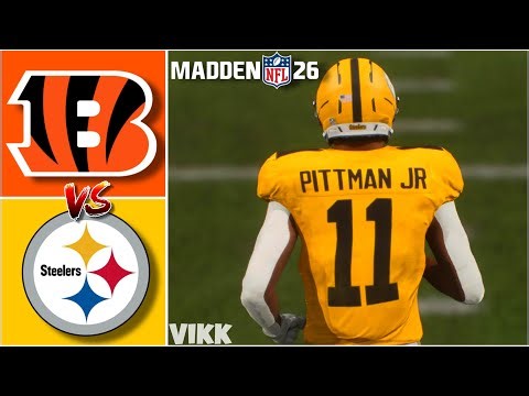 Bengals vs Steelers Simulation | Madden 26 Free Agency Rosters