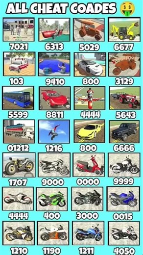 Indian bikes driving 3d all new cheat code list 2026#viral #indianbikedriving3d #shortvideo#trending