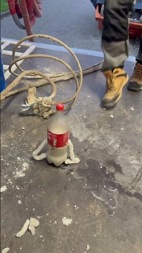 Rapid expanding foam in a bottle