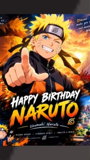 Happy birthday Naruto uzumaki birthday AMV edit with (Alaakaaloova) #naruto #birthdaycelebration