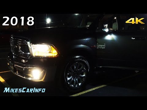 👉 AT NIGHT: 2018 RAM 1500 - Interior & Exterior Lighting Overview + Night Drive