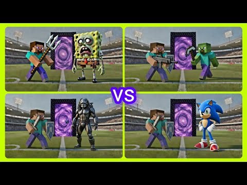 Steve vs Monster Army ⚔️ Minecraft Epic Fight