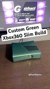 Xbox 360 Slim Custom Green Corona Build! CPU Postfix V2 Install #xbox360 #xbox360rgh #xbox360slim