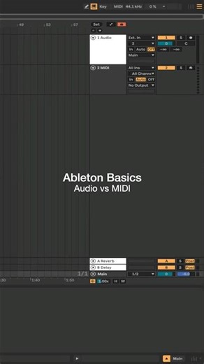 Audio vs MIDI — Ableton Basics #ableton #abletonlive #musicproduction