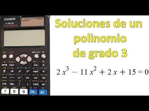 CALCULADORAS - Casio fx 991EX - Soluciones de un polinomio grado 3