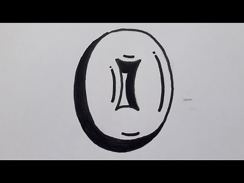 How To Draw Graffiti Bubble Letter O Easy / Drawing Capital Letters For Beginners Art On Paper