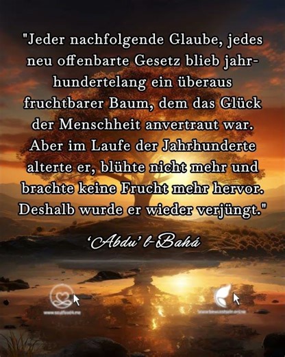 Glauben, der einst kraftvoll war, braucht nach einer gewissen Zeit Erneuerung