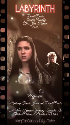 Labyrinth. "Within you" David Bowie. Jennifer connelly. #jimhenson #fairytale #80smovies #fantasy
