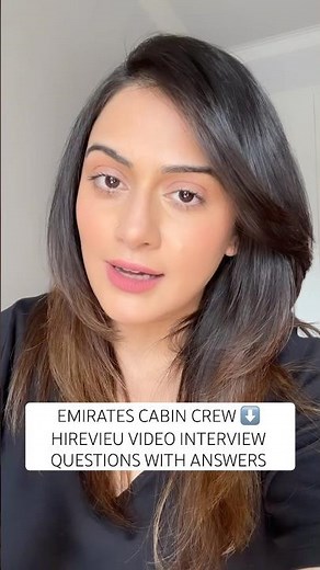 HIREVIEU VIDEO INTERVIEW EMIRATES CABIN CREW WITH ANSWERS
