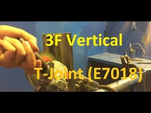 STICK WELDING 3F Vertical Arc welding for beginners T-Joint SMAW 7018