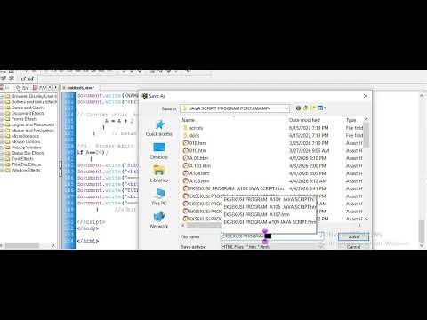 EKSEKUSI PROGRAM A110 JAVA SCRIPT