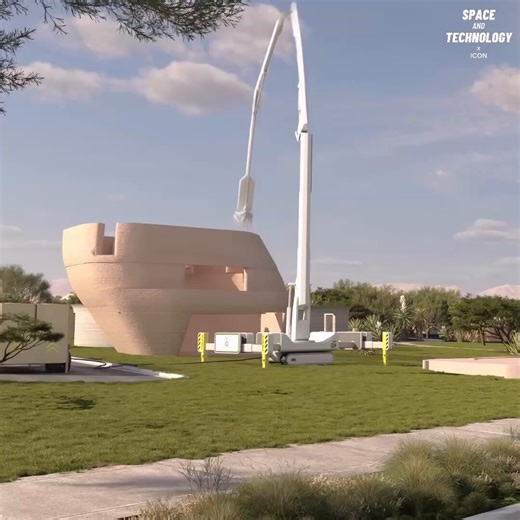 RT @spaceandtech_: ICON has unveiled a next-generation construction 3D printer that improves on older gantry systems.It moves on tracks b…