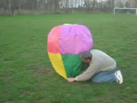 tissue paper hot air balloon